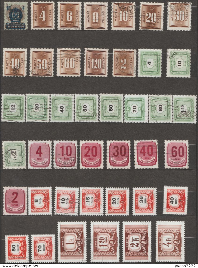 Hongrie, petit lot de timbres oblitérés. 20 scans