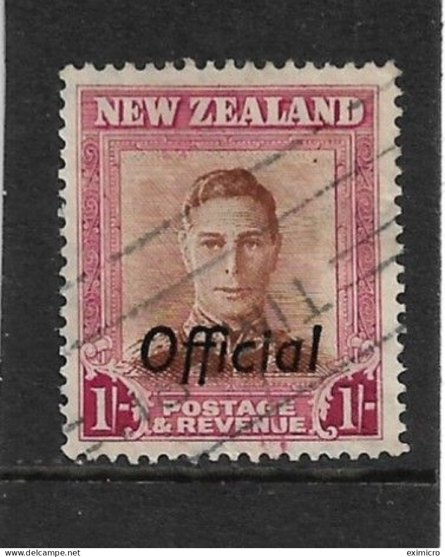 NEW ZEALAND 1949 1s OFFICIAL SG O157a WATERMARK SIDEWAYS  FINE USED Cat £12 - Service