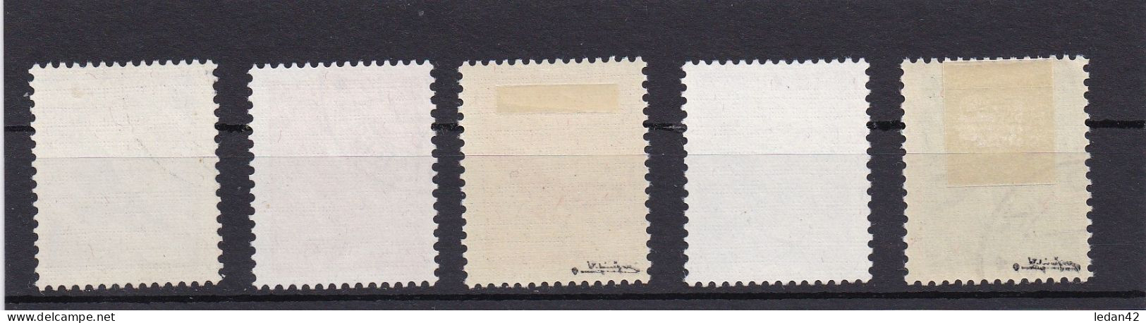 Liechtenstein 1934/36, Cat. Yvert N° PA9/13 . Oblitérés. Gomme Sur Les 11 Et 13 également Signés. Très Beau - Luchtpostzegels
