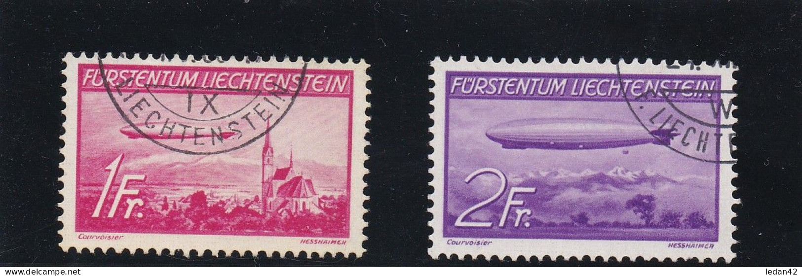 Liechtenstein 1936, Cat. Yvert N° PA15/16 . Très Beau. - Air Post