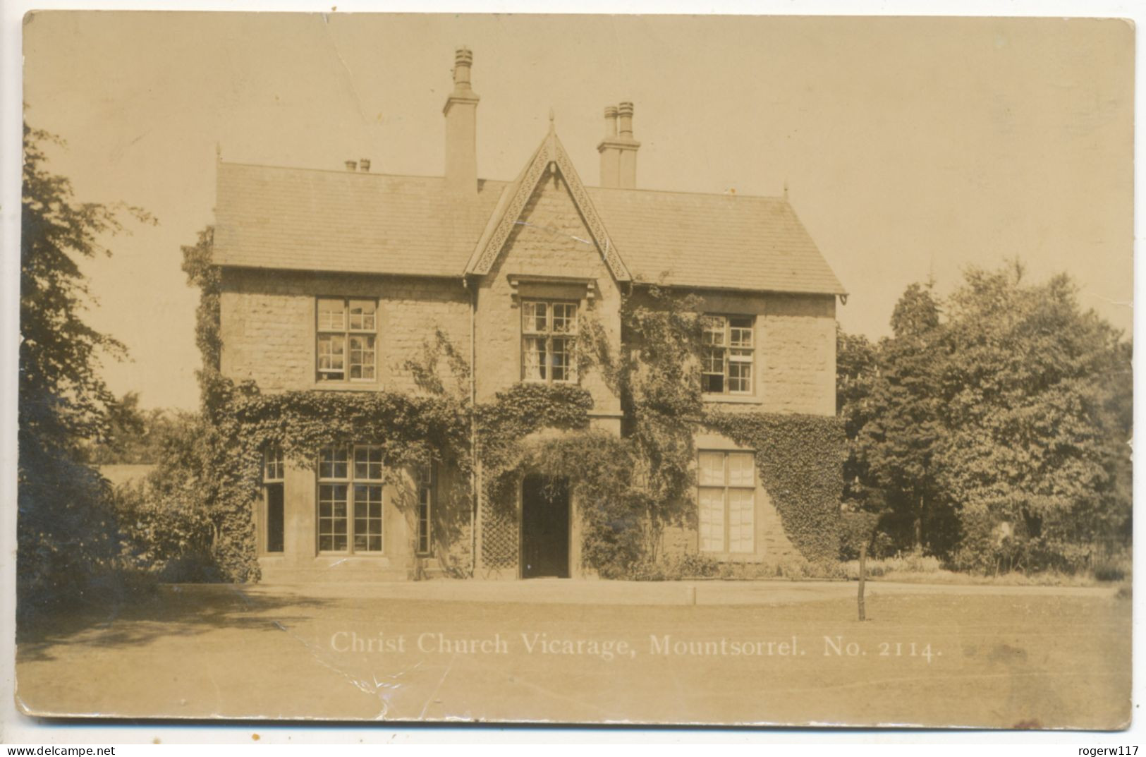 Christ Church Vicarage, Mountsorrel, C. & A.G. Lewis Of Nottingham Postcard - Sonstige & Ohne Zuordnung