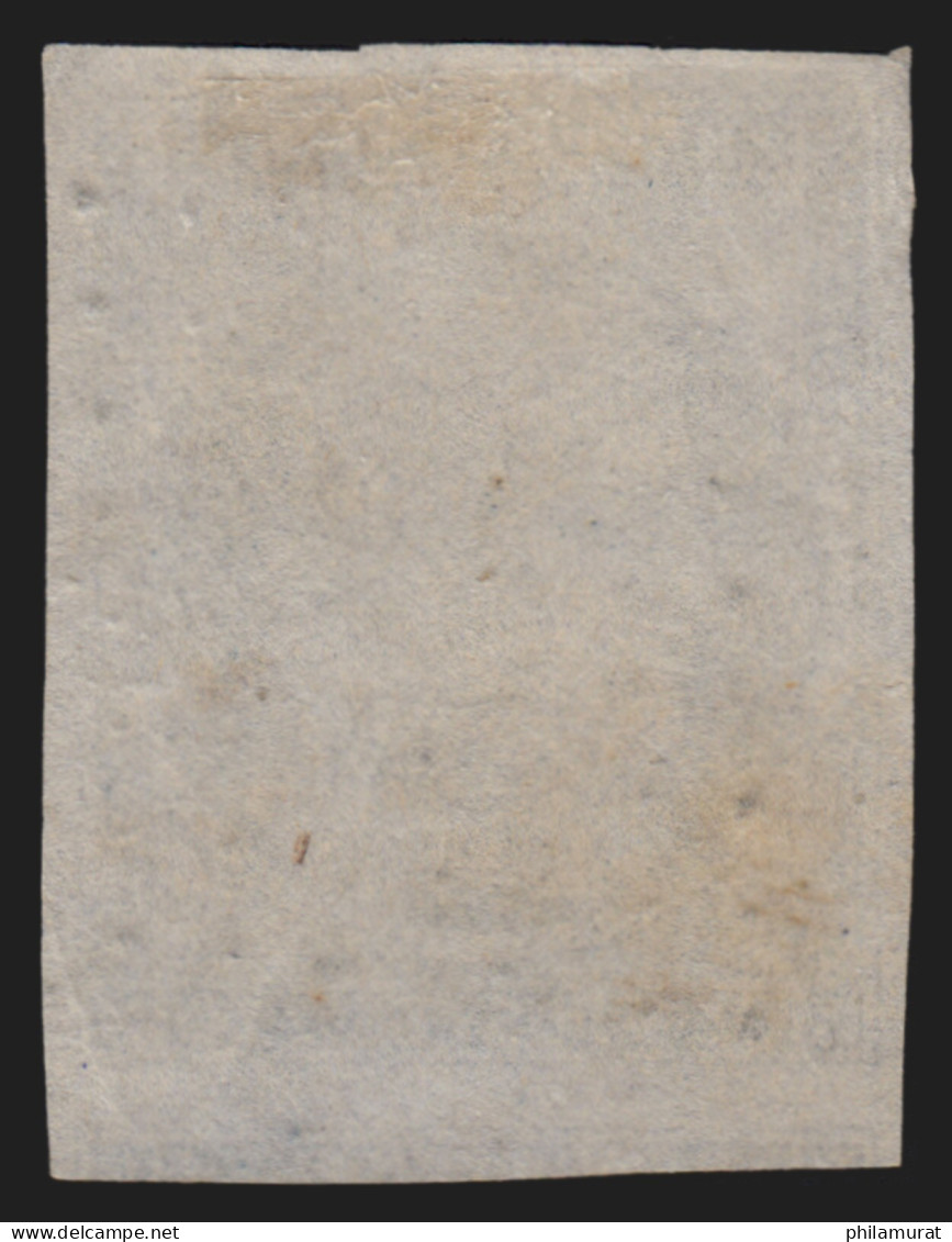 N°4f, Cérès 25c BLEU-CLAIR, Oblitéré Petits Chiffres, 1 Voisin - SUPERBE - 1849-1850 Ceres