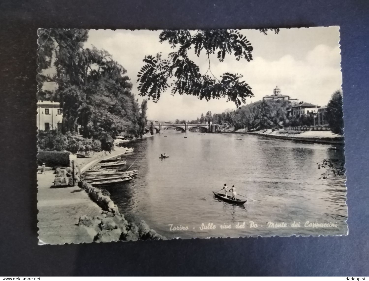 [A1] Torino - Sulle Rive Del Pò - Monte Dei Cappuccini. Viaggiata, 1956 - Fiume Po