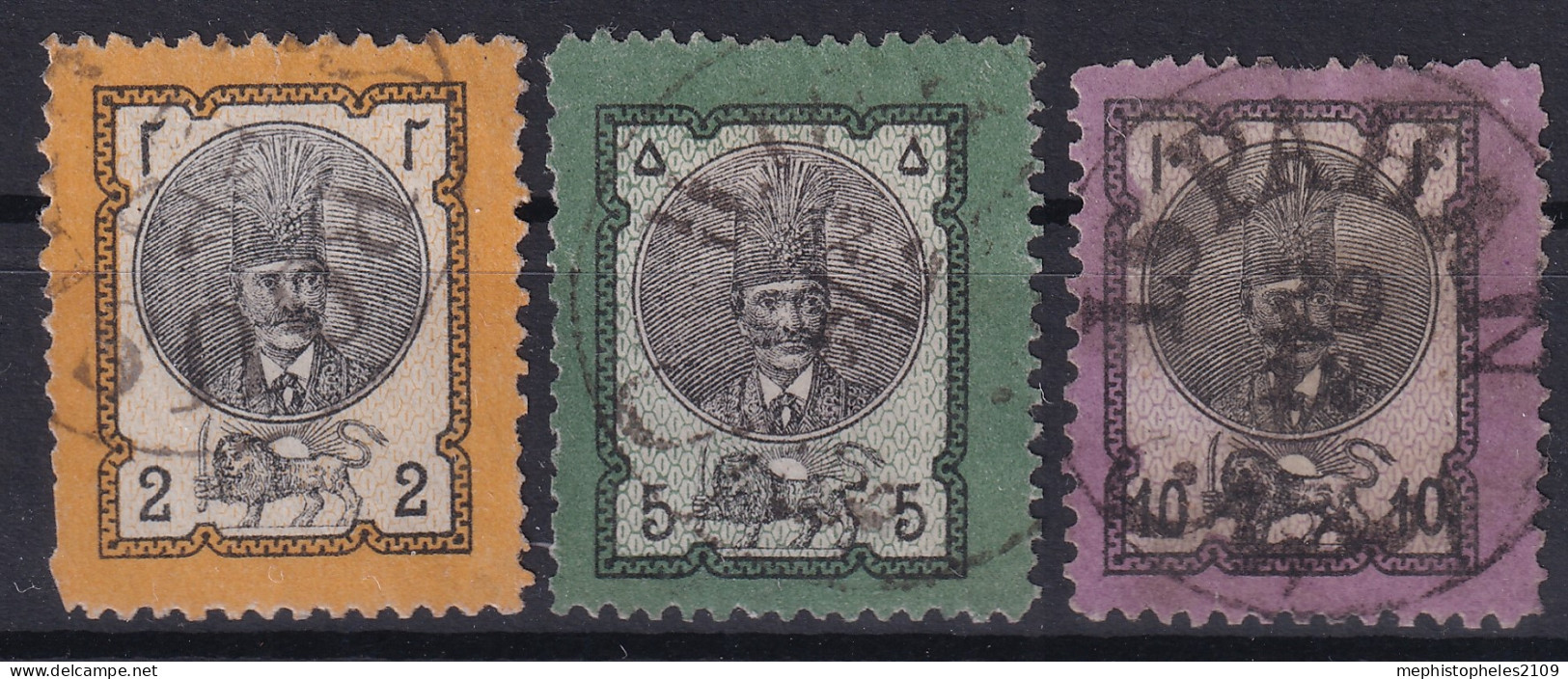 PERSIA 1880 - Canceled - Sc# 44-46 - Iran