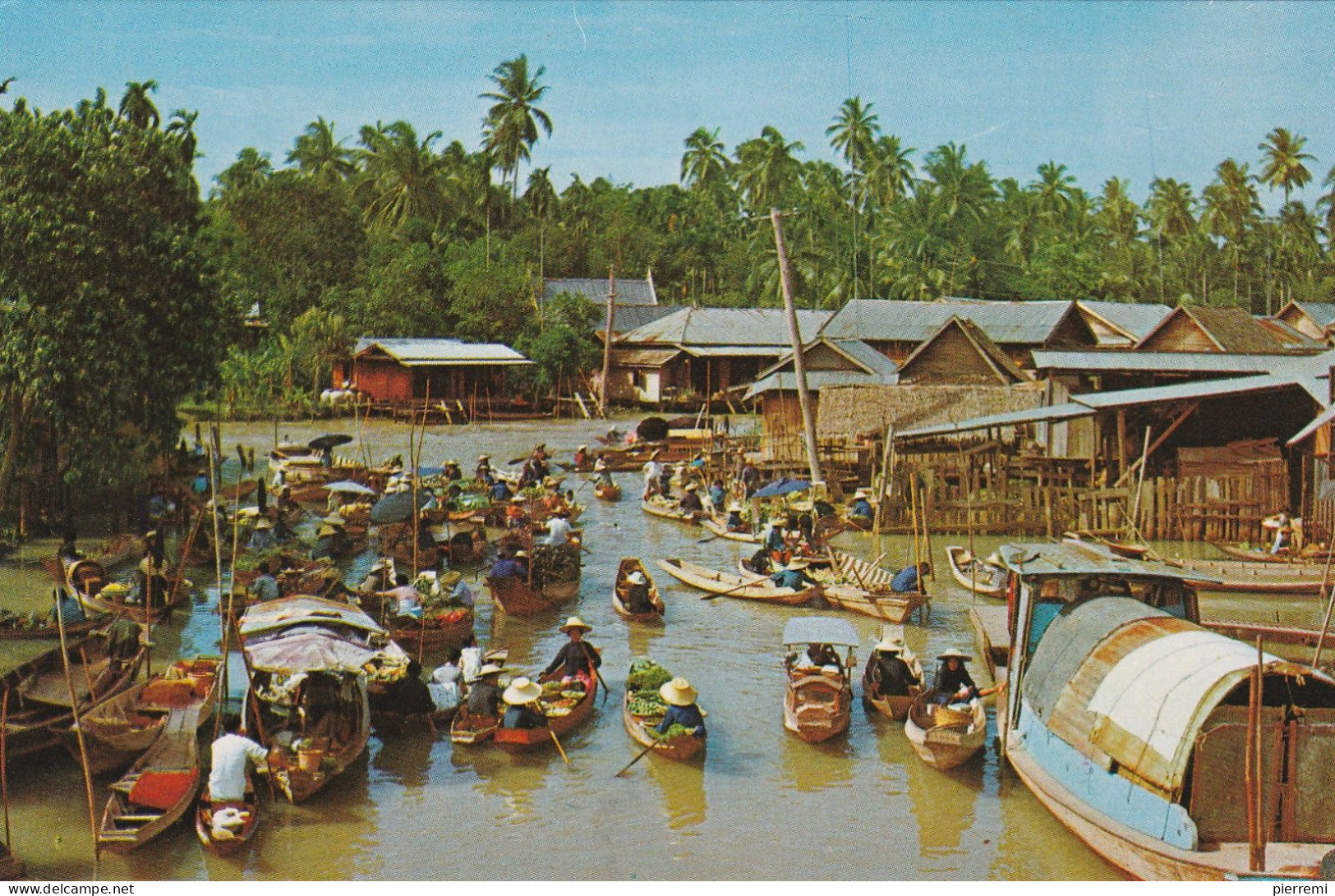 THAILANDE  Floating Market - Thaïlande