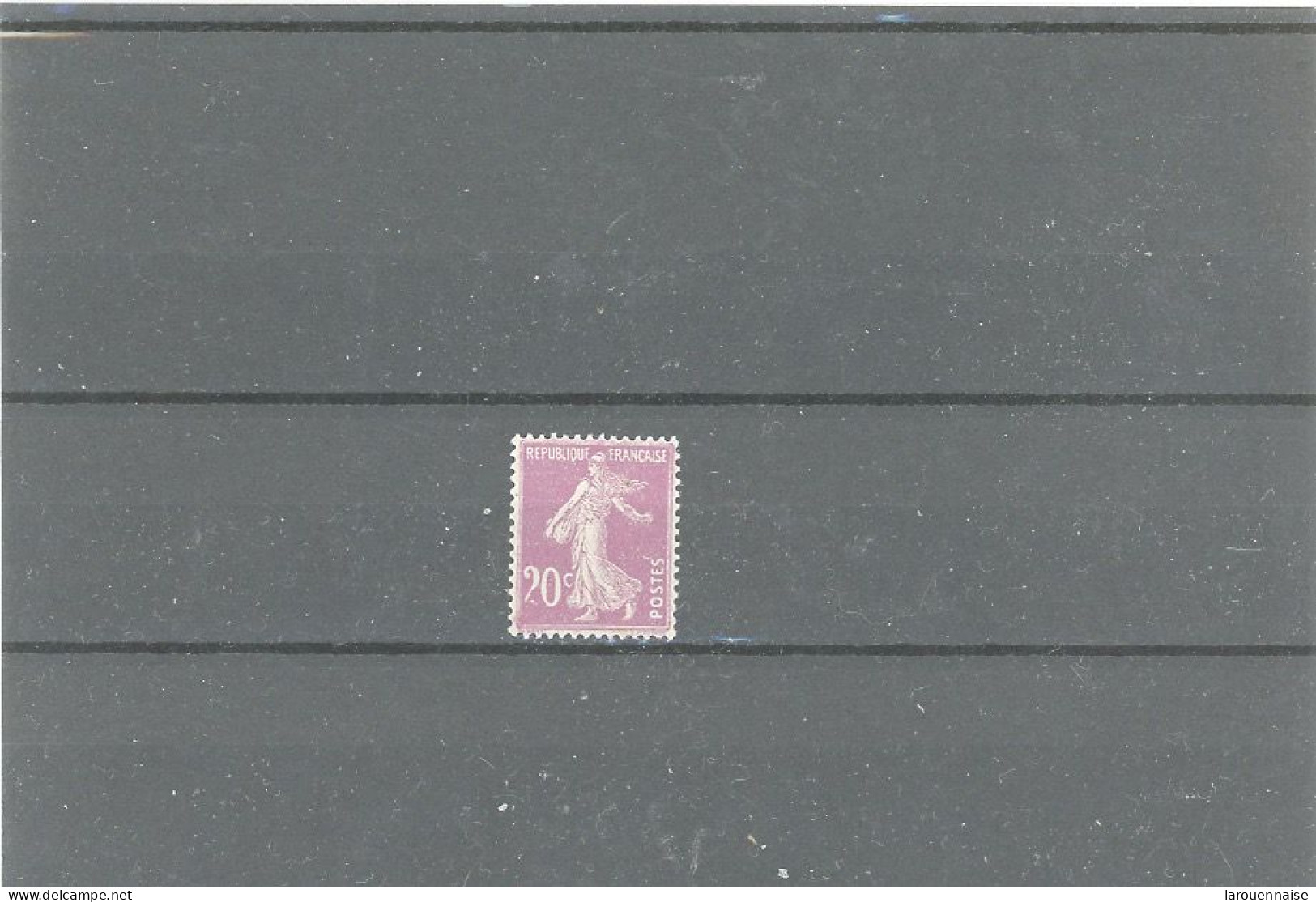 N°190b (TYPE V) N** 20c LILAS ROSE : 2 PARTIELLEMENT ABSENT - Unused Stamps