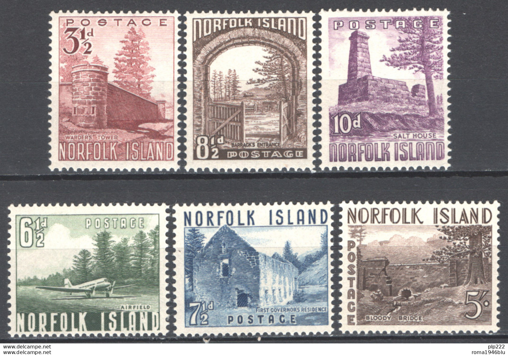 Norfolk 1954 Y.T.13/18 **/MNH VF - Norfolkinsel