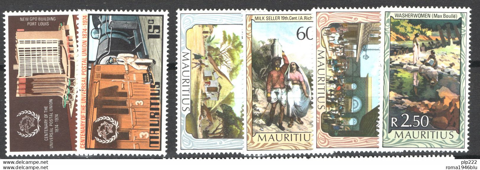 Mauritius 1974/75 Y.T.399/404 **/MNH VF - Maurice (1968-...)