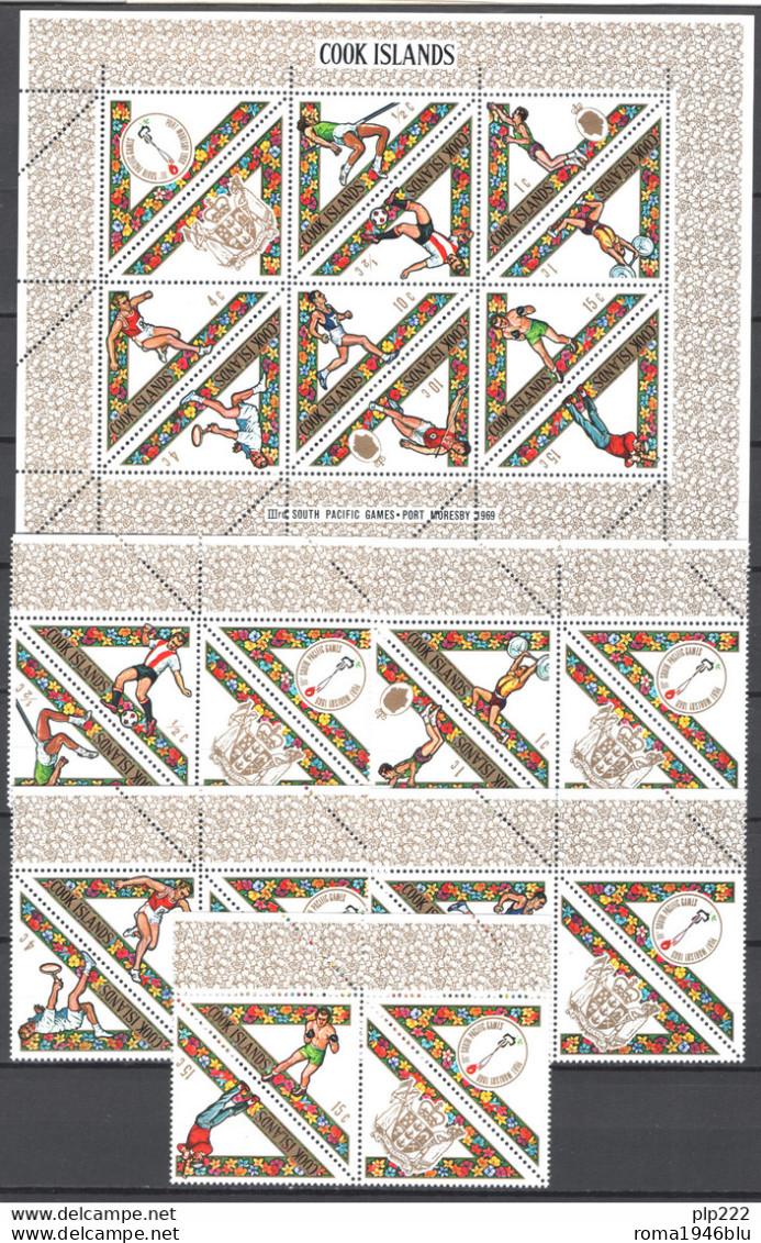 Cook 1969 Y.T.203/12+BF4 **/MNH VF - Islas Cook