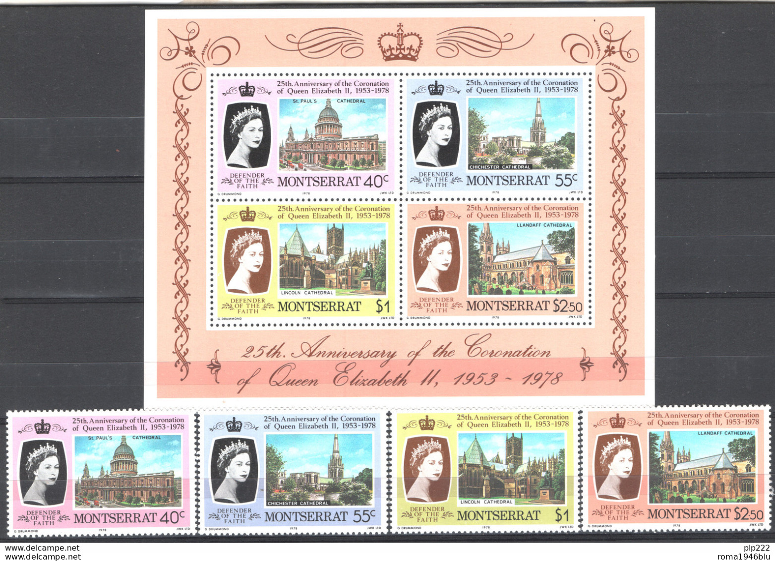 Montserrat 1978 Y.T.386/89+BF16 **/MNH VF - Montserrat