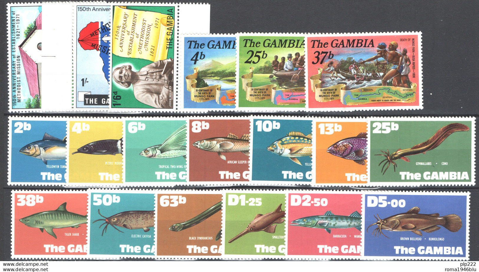 Gambia 1971 Y.T.243/61 **/MNH VF - Gambia (1965-...)