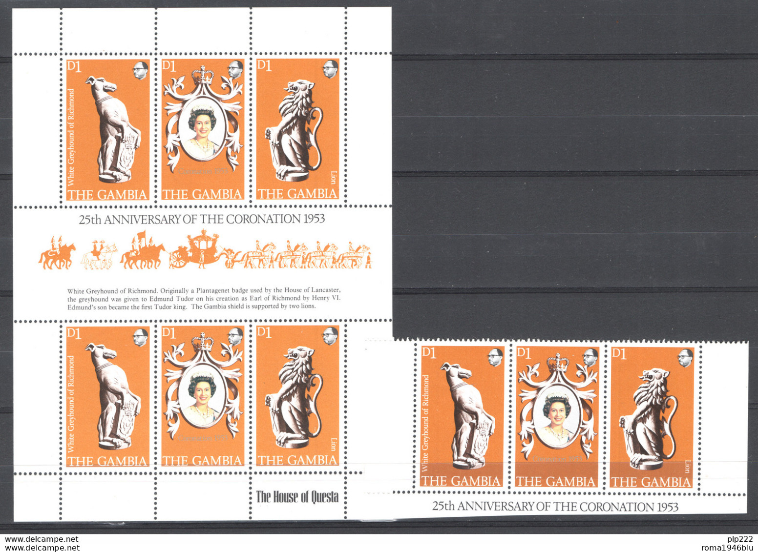 Gambia 1978 Y.T.369/71+Minisheet **/MNH VF - Gambia (1965-...)