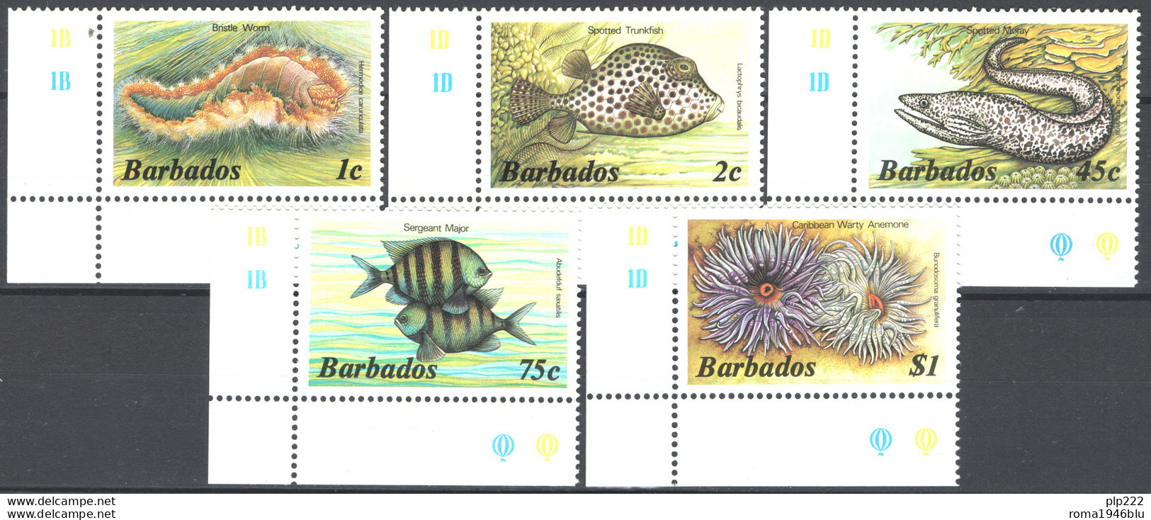 Barbados 1985 Y.T.628/32 **/MNH VF - Barbades (1966-...)