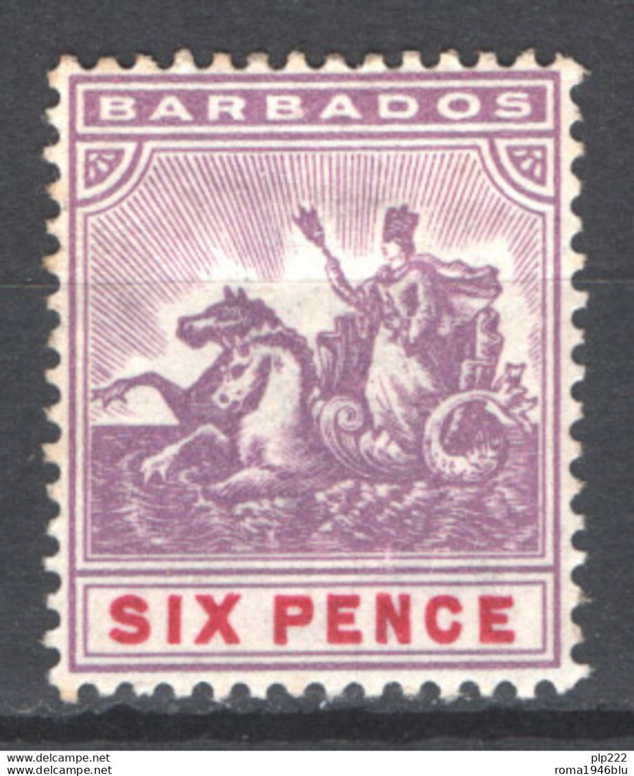 Barbados 1892 Y.T.55 */MH VF/F - Barbades (...-1966)