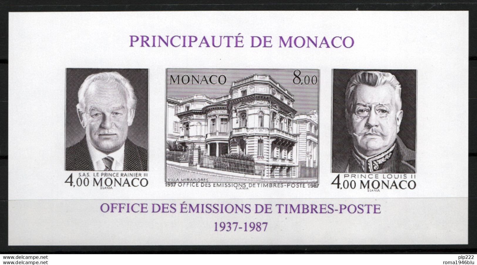 Monaco 1987 Unif. BF37A **/MNH VF - Blokken