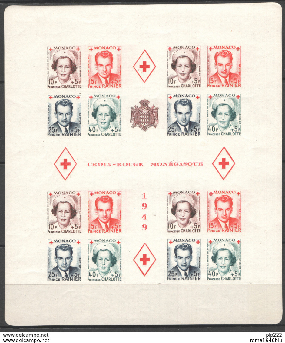 Monaco 1949 Unif. BF3a ND **/MNH VF/F - Blocks & Sheetlets