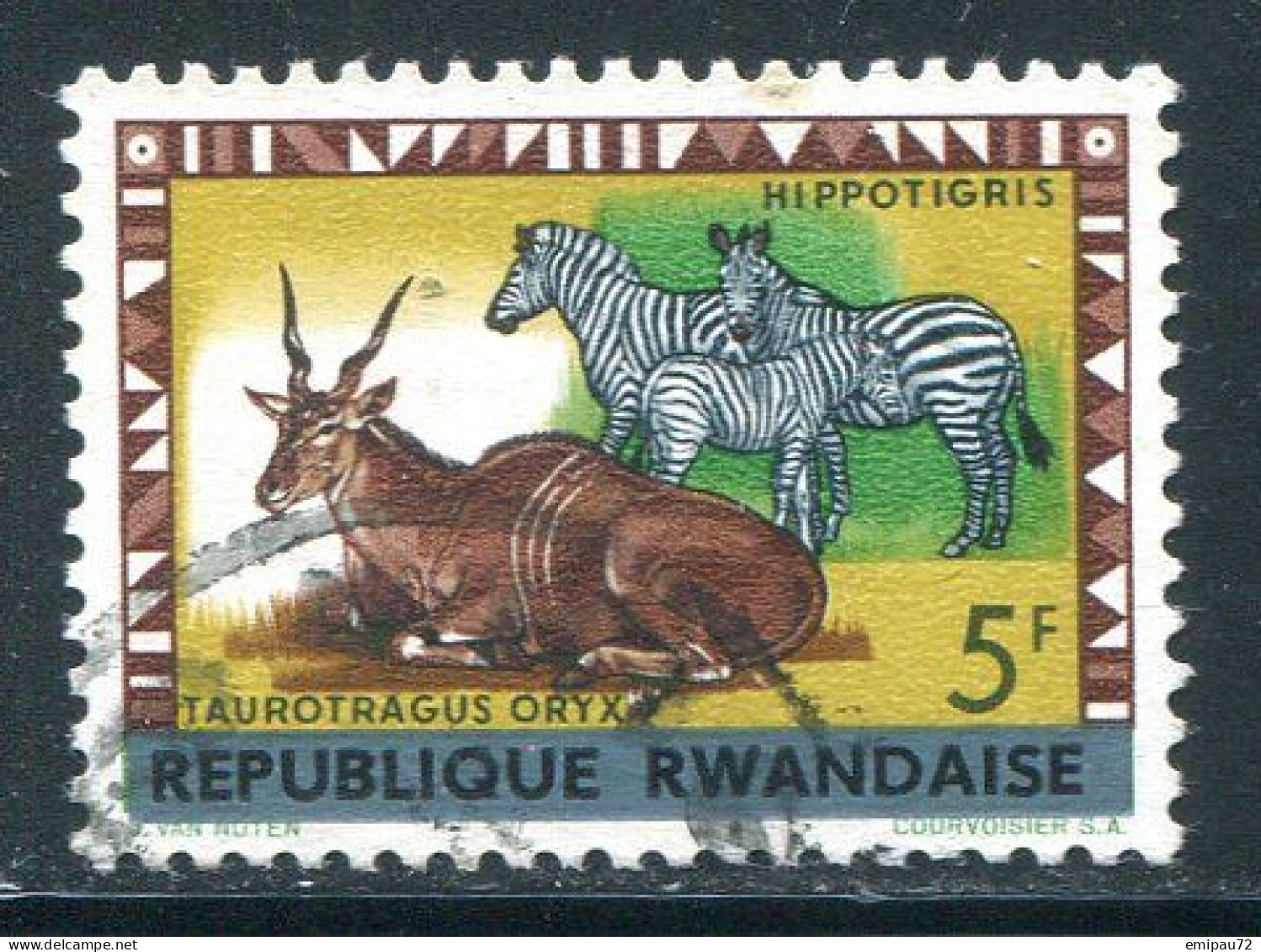 RWANDA- Y&T N°59- Oblitéré - Oblitérés