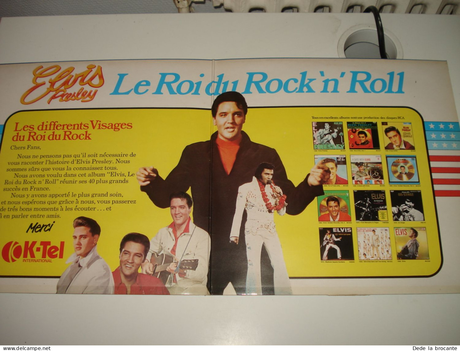 B11 (6) / Elvis " Le Roi Du " - Double Album - K TEL - EP 001 - Fr 1976 - N.M/EX - Country Et Folk