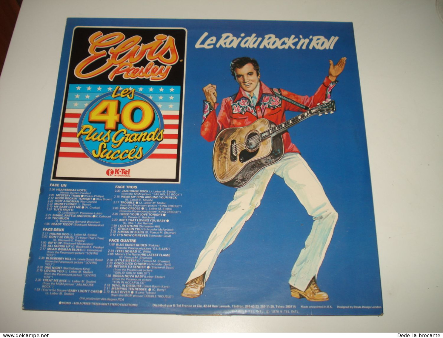 B11 (6) / Elvis " Le Roi Du " - Double Album - K TEL - EP 001 - Fr 1976 - N.M/EX - Country Et Folk