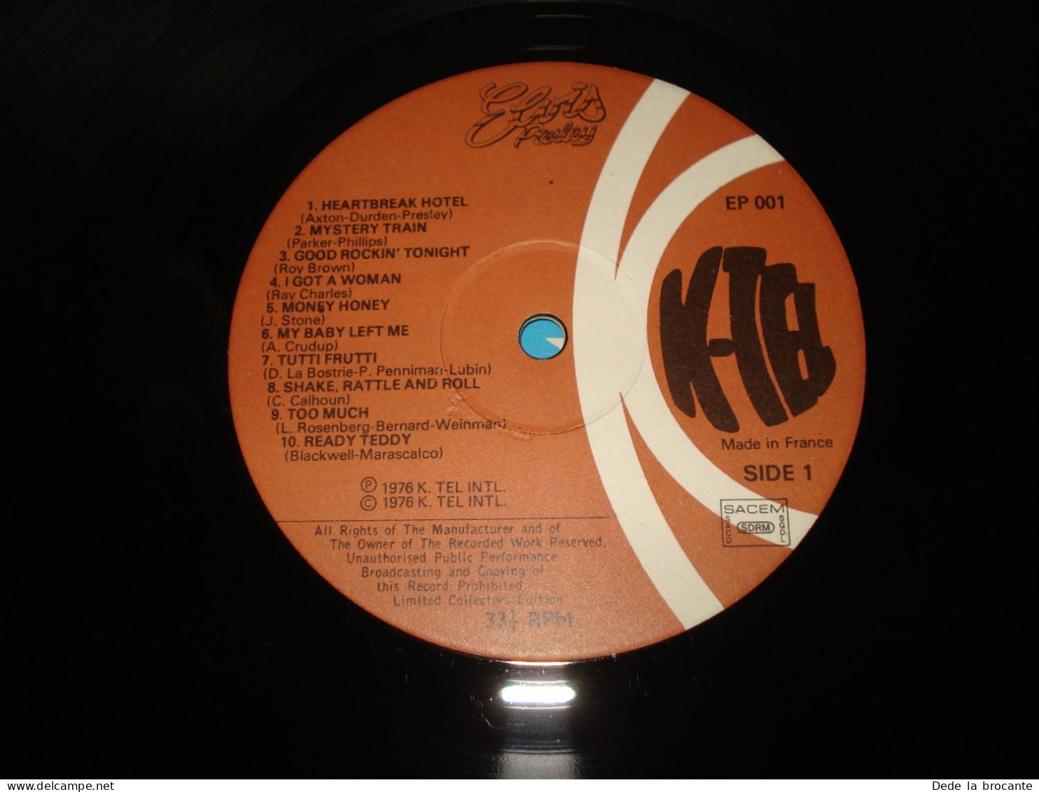 B11 (6) / Elvis " Le roi du " - Double album - K TEL - EP 001 - Fr 1976 - N.M/EX