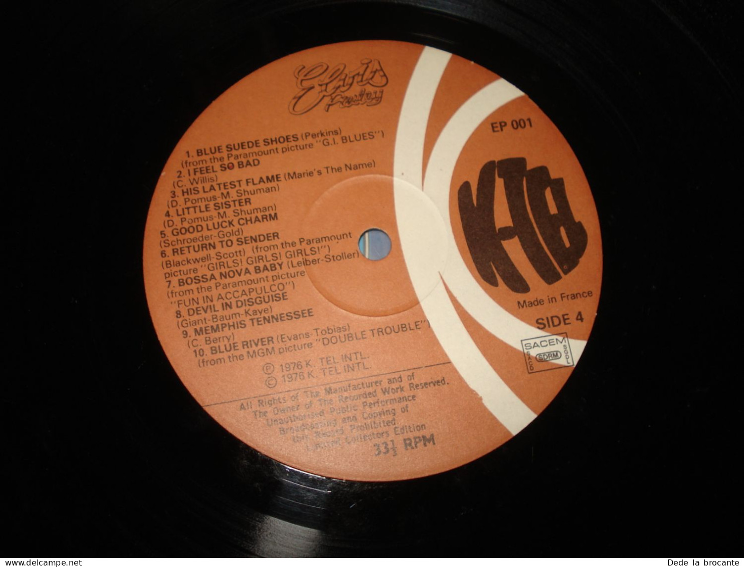B11 (6) / Elvis " Le roi du " - Double album - K TEL - EP 001 - Fr 1976 - N.M/EX