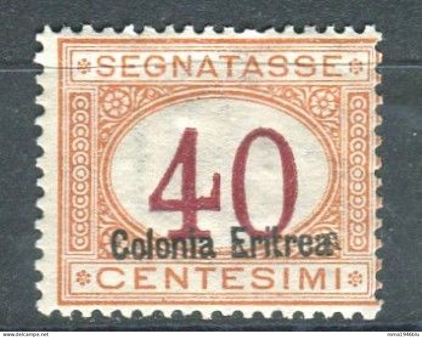 ERITREA 1920-26 SEGNATASSE 40 C. ** MNH - Eritrea