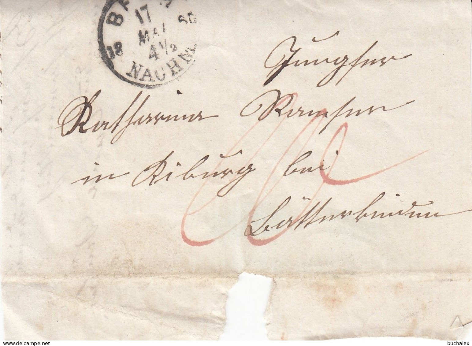 Schweiz Vorphilabrief Aus Dem Jahr 1860 Von ? Nach Bätterkinden - ...-1845 Prephilately