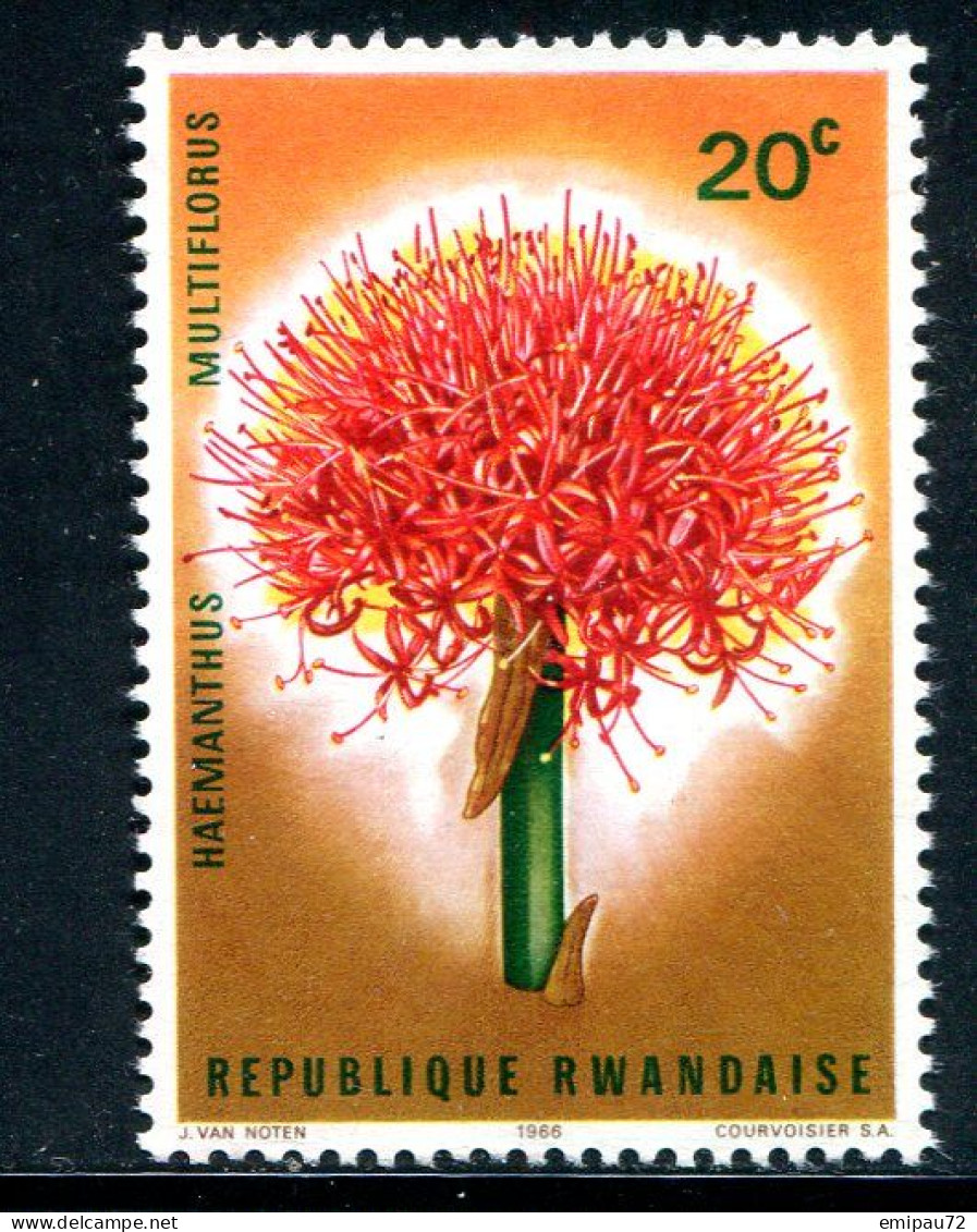 RWANDA- Y&T N°148- Neuf Sans Charnière ** (fleur) - Oblitérés