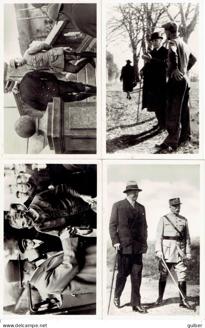 4 Cartes Postales Photo Le Marechal Joffre (voir Verso) - Weltkrieg 1939-45