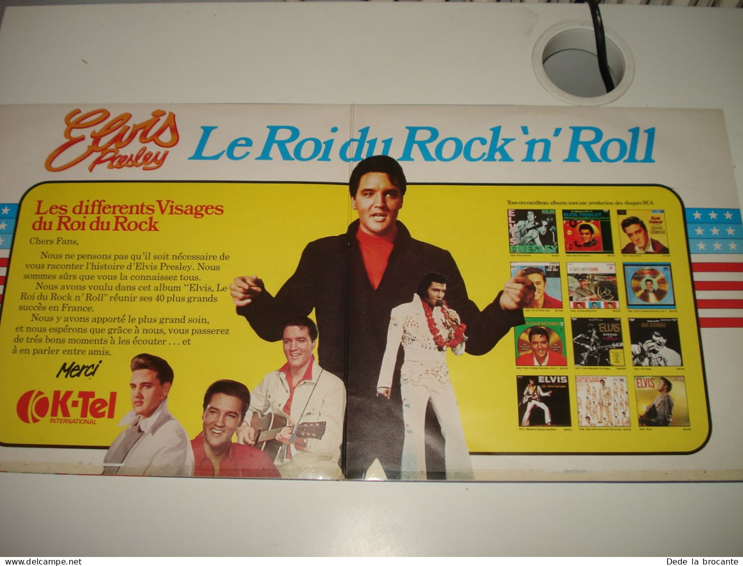 B11 (7)/ Elvis " Le Roi Du " - Double Album - K TEL - EP 001 - Fr 1976 - N.M/N.M - Country Y Folk