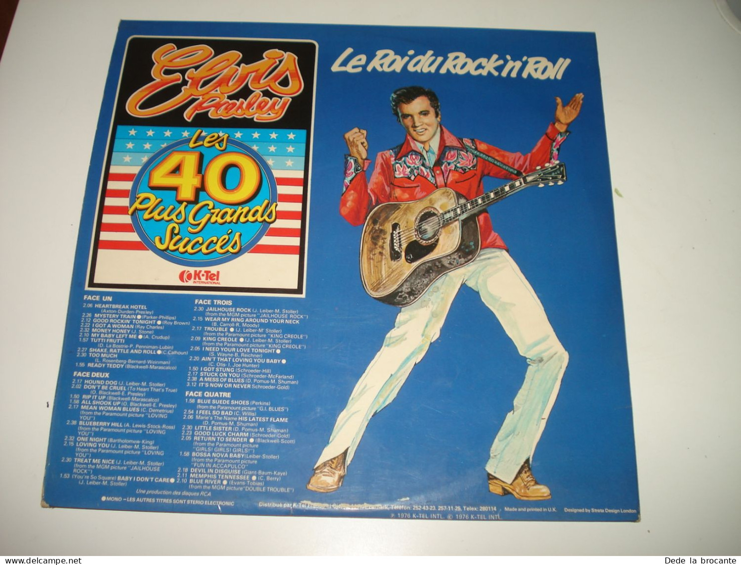 B11 (7)/ Elvis " Le Roi Du " - Double Album - K TEL - EP 001 - Fr 1976 - N.M/N.M - Country Et Folk