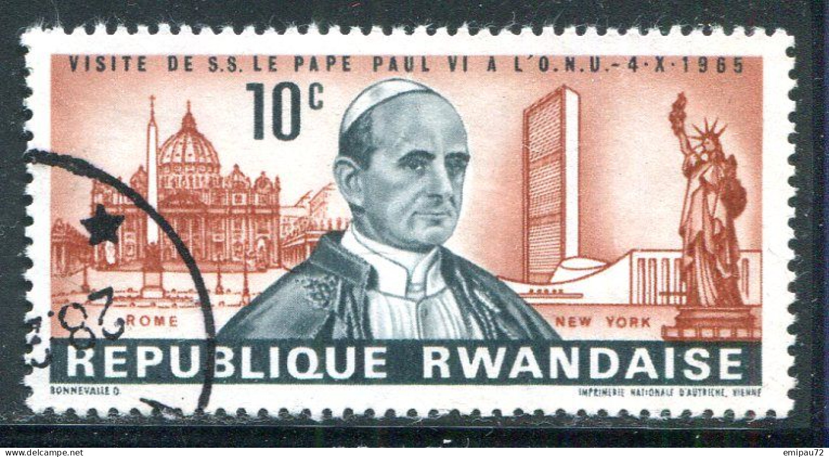 RWANDA- Y&T N°144- Oblitéré - Oblitérés