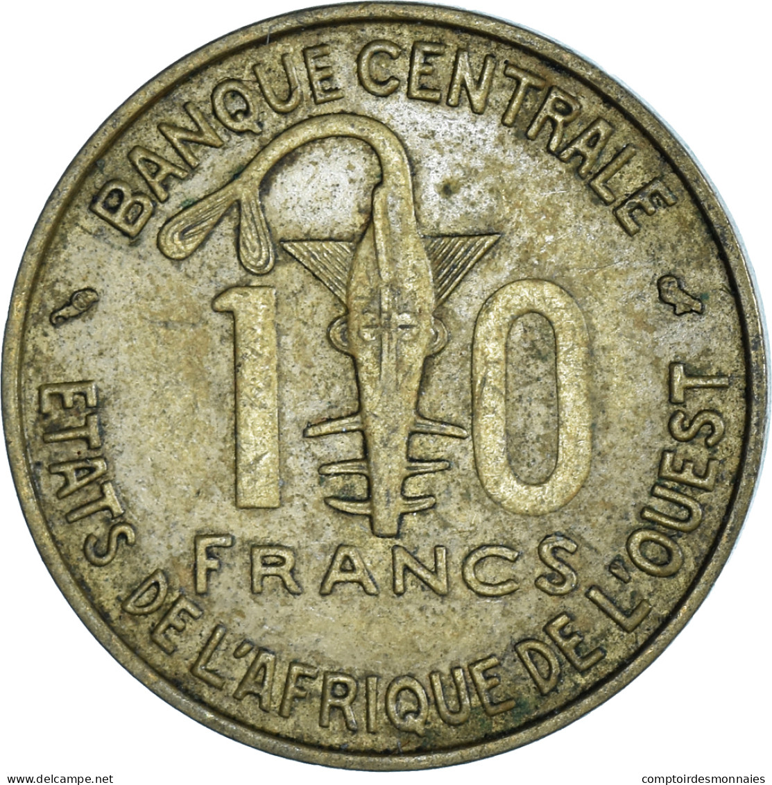 Monnaie, Communauté économique Des États De L'Afrique De L'Ouest, 10 Francs - Costa De Marfil