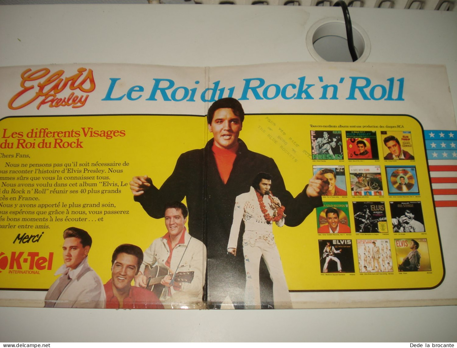 B11 (8)/ Elvis " Le Roi Du " - Double Album - K TEL - EP 001 - Fr 1976 - VG+/VG+ - Country Et Folk