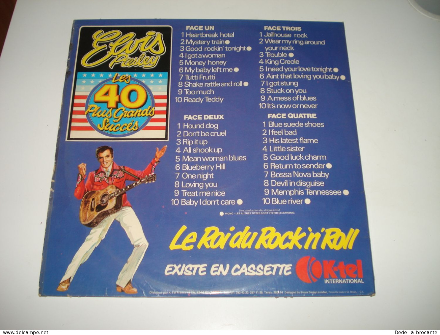 B11 (8)/ Elvis " Le Roi Du " - Double Album - K TEL - EP 001 - Fr 1976 - VG+/VG+ - Country Et Folk