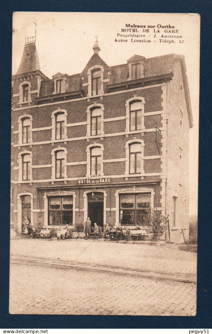 Melreux-sur-Ourthe ( Hotton). Hôtel - Restaurant De La Gare. ( Propr. J. Austenne). Terminus Trams. - Hotton