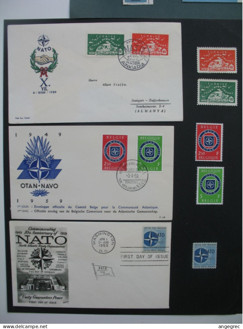 FDC  Otan Lot De 8 + Les 15 Timbres Correspondant Neuf **   Voir Scan - NATO