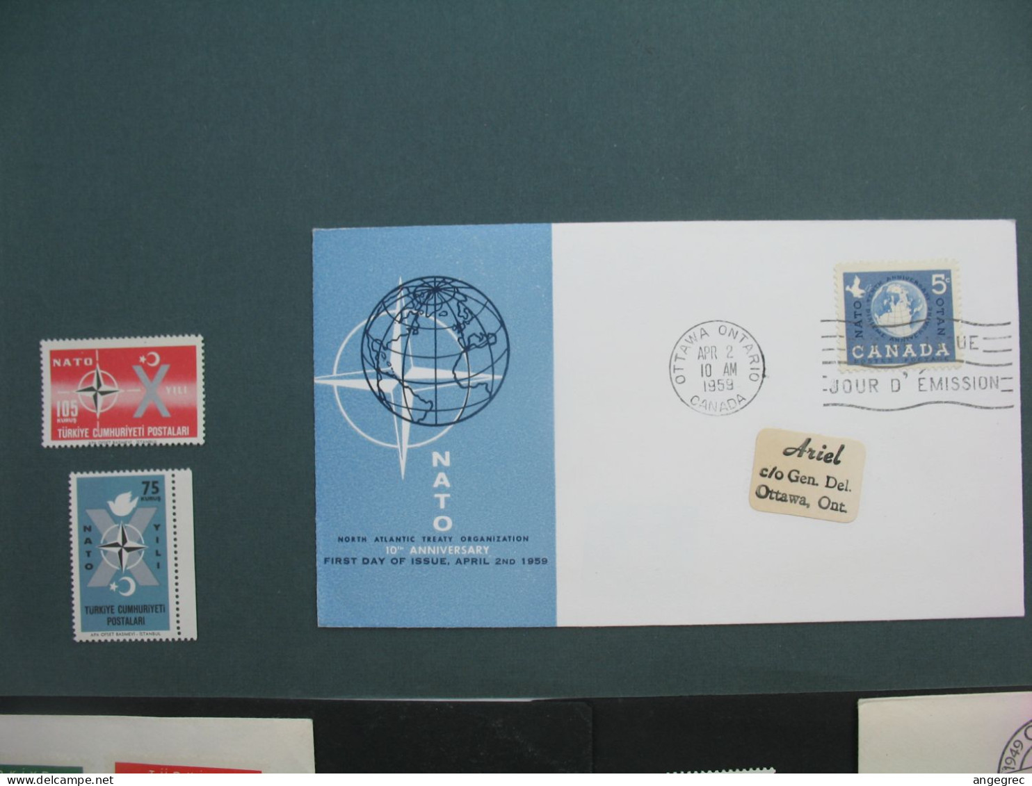 FDC  Otan lot de 8 + les 15 timbres correspondant neuf **   voir scan