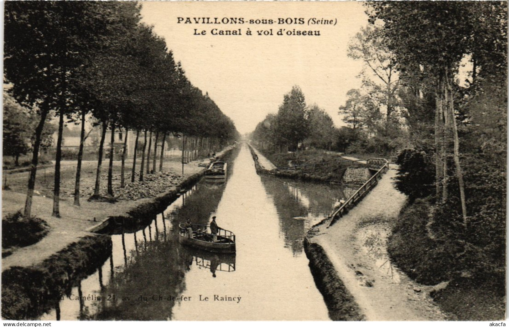 CPA LES PAVILLONS-suos-BOIS Le Canal A Vol D'Oiseau (1352958) - Les Pavillons Sous Bois