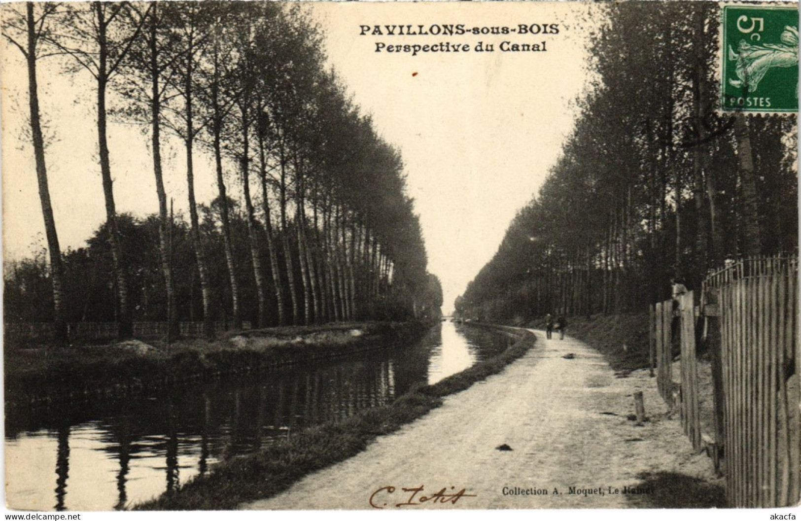 CPA LES PAVILLONS-suos-BOIS Perspective Du Canal (1352959) - Les Pavillons Sous Bois