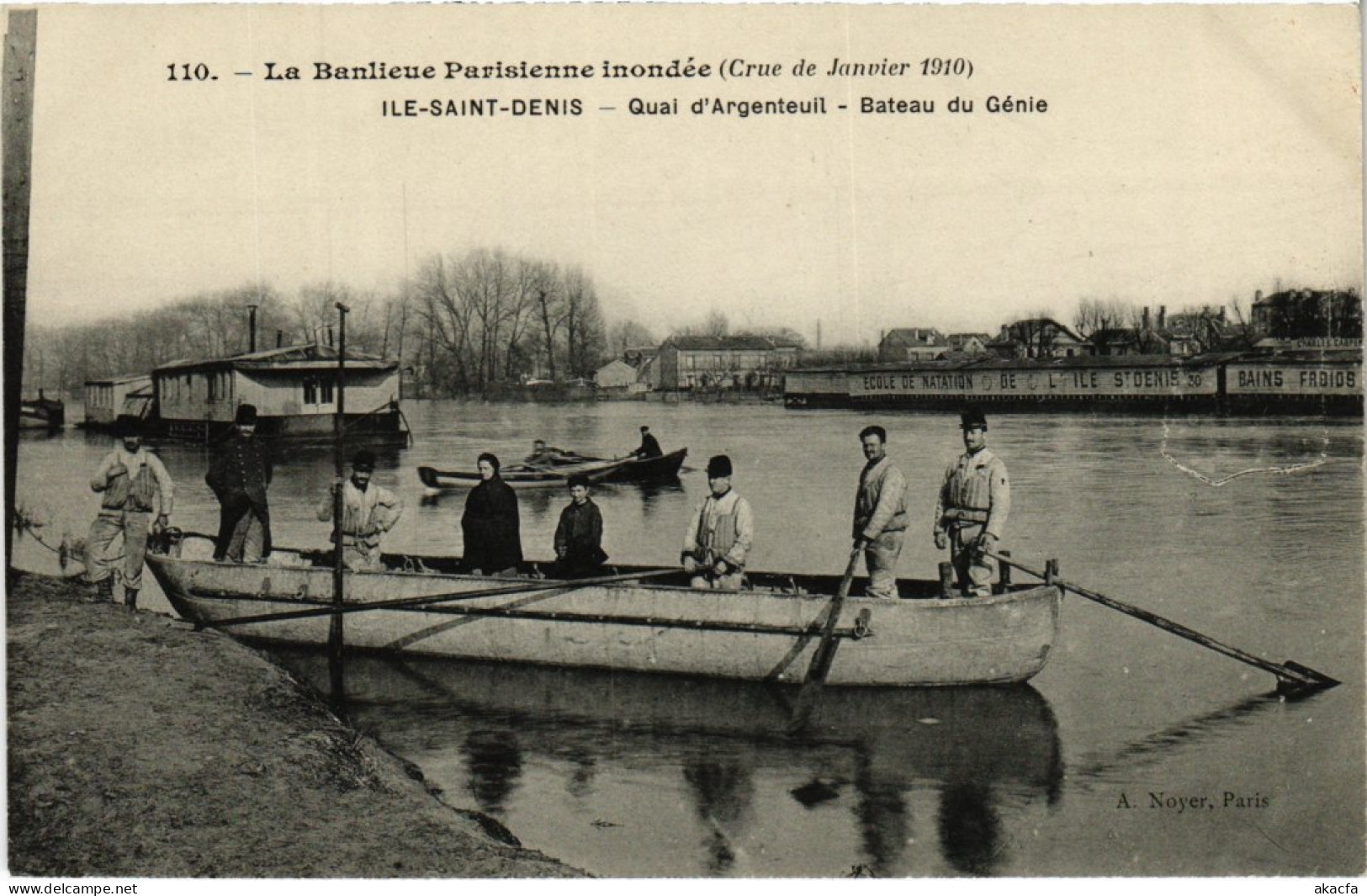 CPA L'ILE-SAINT-DENIS Crue De Janvier 1910 - Quai D'Argenteuil (1353240) - L'Ile Saint Denis