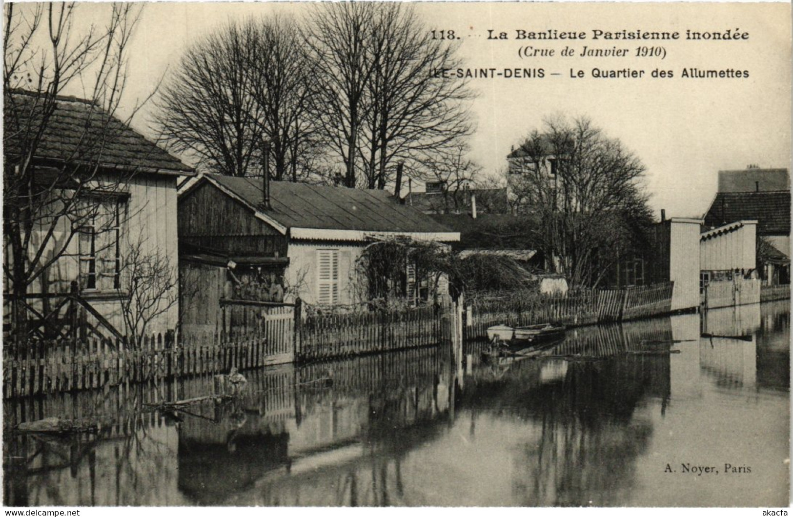 CPA L'ILE-SAINT-DENIS Crue De Janvier 1910 - Quartier Des Allumettes (1353243) - L'Ile Saint Denis