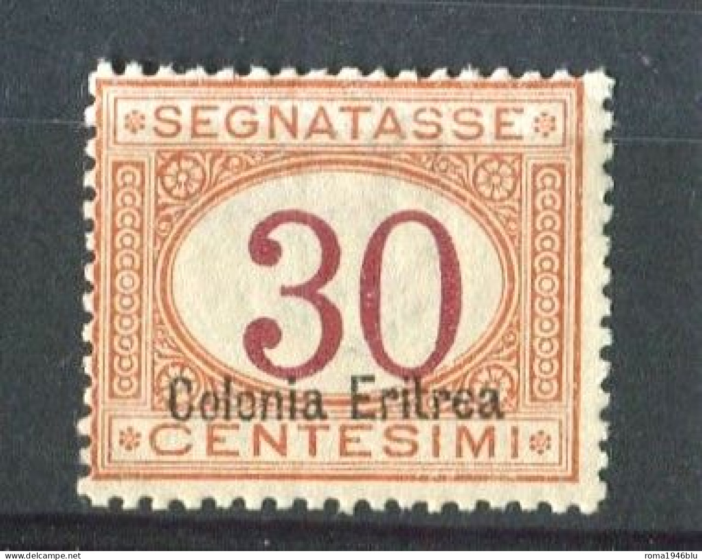 ERITREA 1920-26 SEGNATASSE 30 C. ** MNH - Eritrea