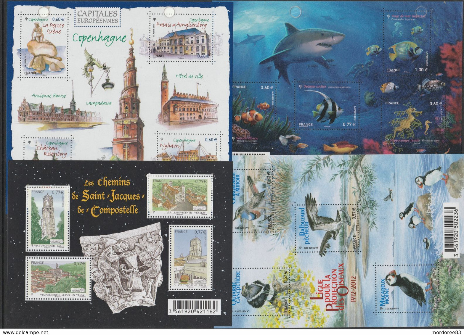 FRANCE 2012 ANNEE COMPLETE 97 TIMBRES NEUF YT 4631 A 4710 - VOIR 4 SCANS - 2010-2019