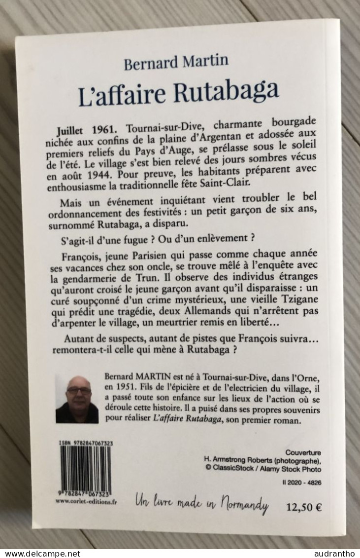 L'affaire Rutabaga B. Martin - Tournai-sur-Dive - 2020 - Livres Dédicacés