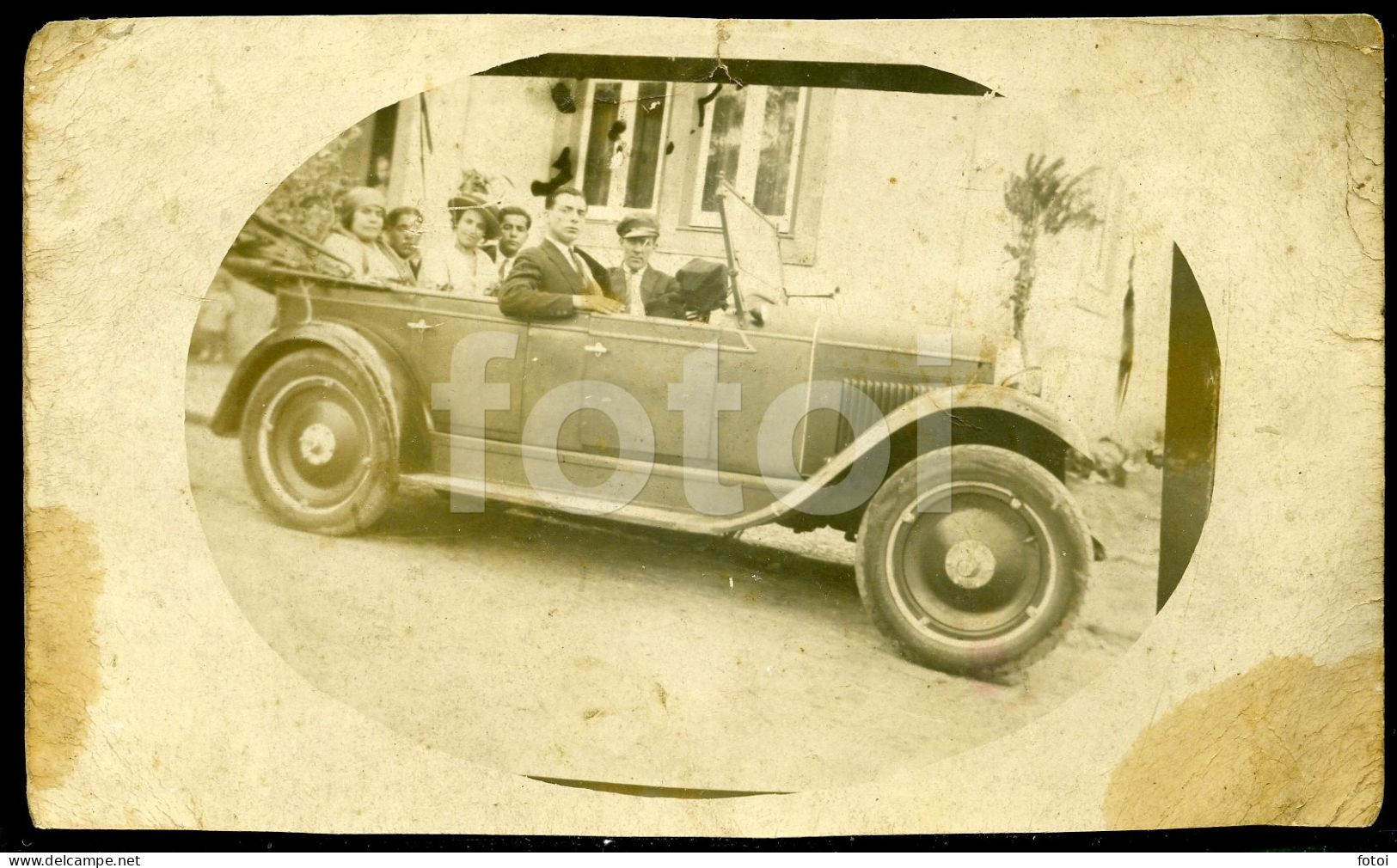 20s ORIGINAL PHOTO FOTO POSTCARD AUTOMOVEL CAR TAXI PORTUGAL - Taxis & Huurvoertuigen