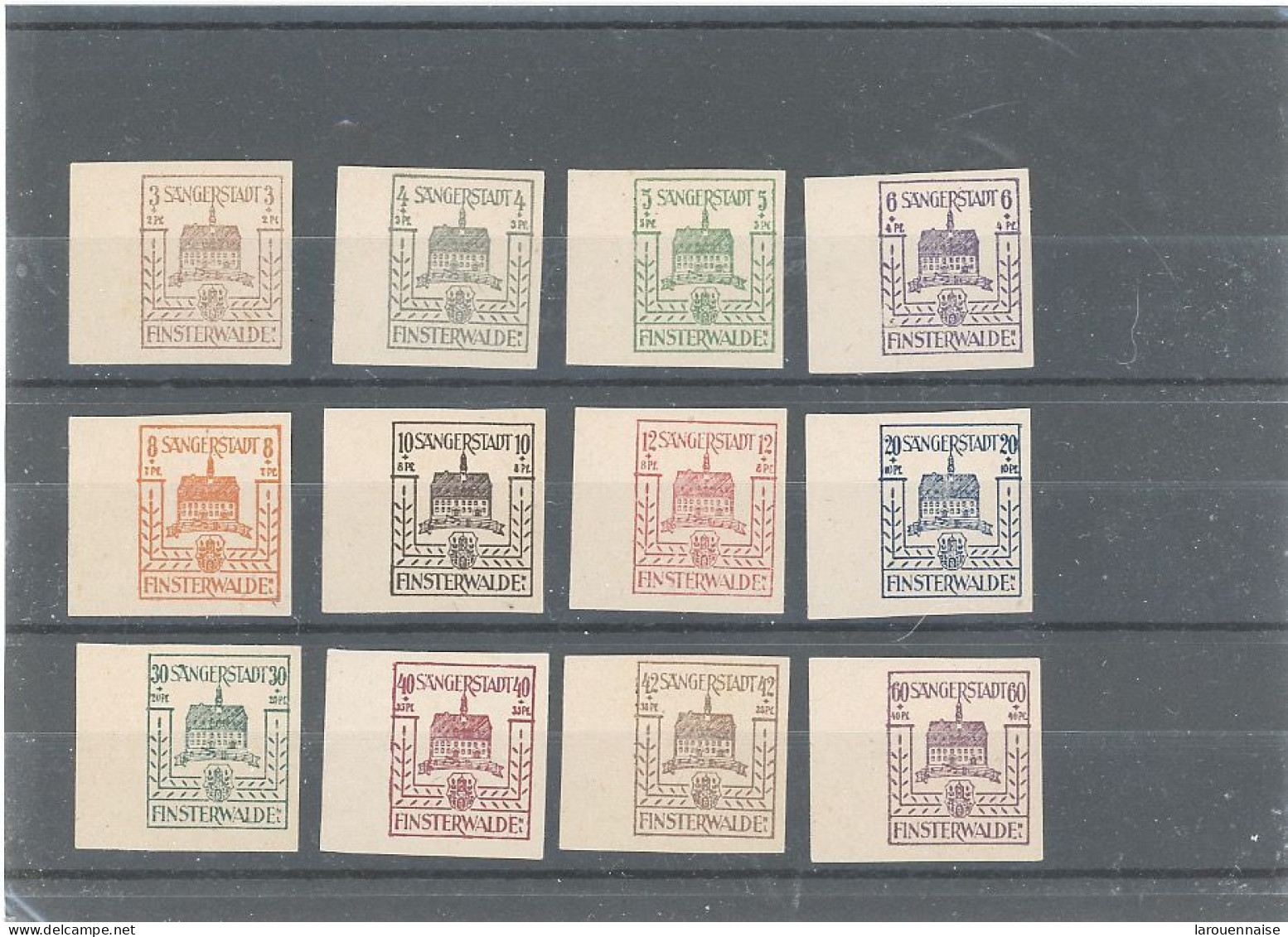 ALLEMAGNE  -EMISSIONS- LOCALES -1946 -FINSTERWALD ( BRANDEBURG) N* -12 VALEURS - Mint