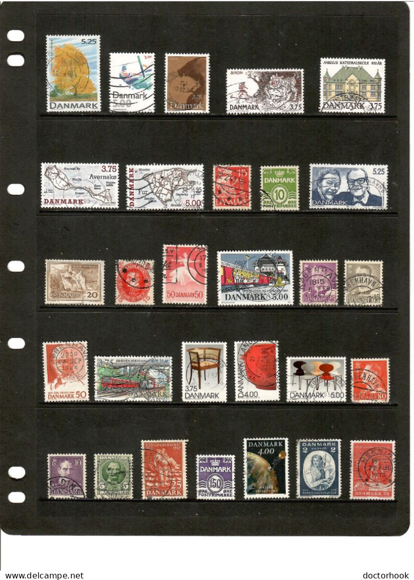 DENMARK---Collection Of USED DL-1242 - Collections (sans Albums)