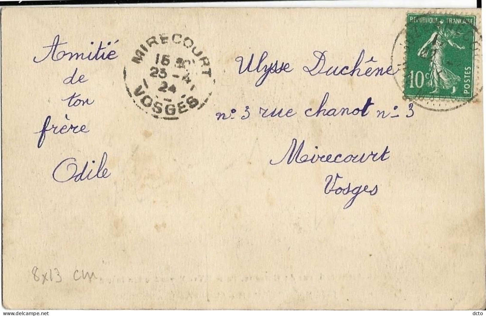 JUZENNECOURT (52) Le Lavoir (petit Cp 8x13, Envoi 1924; 52 écrit Au Stylo)) - Juzennecourt