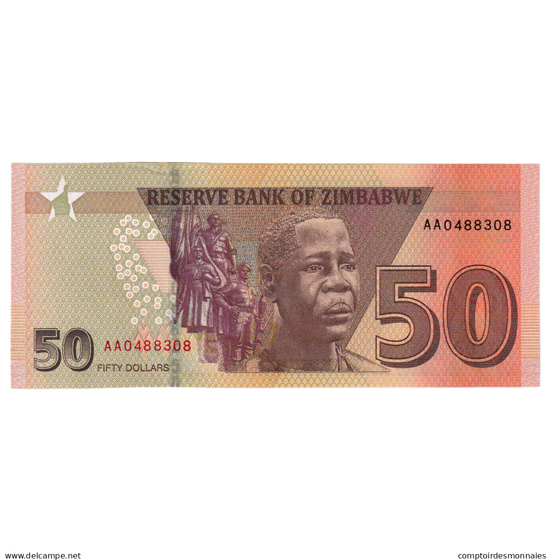 Billet, Zimbabwe, 50 Dollars, 2020, NEUF - Zimbabwe